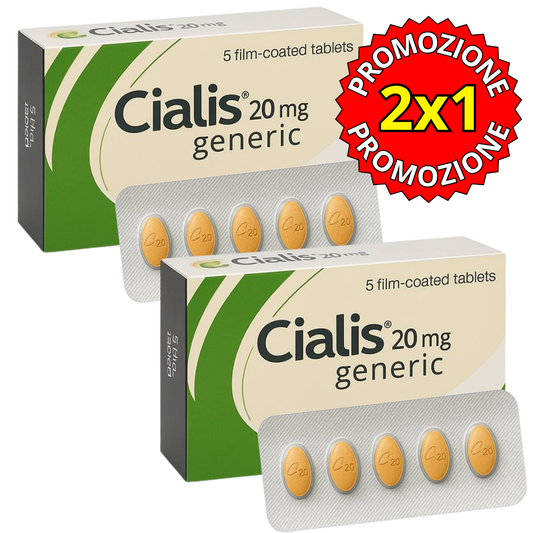 Promo 2x1 - Cialis 20mg Nessuna Ricetta Necessaria